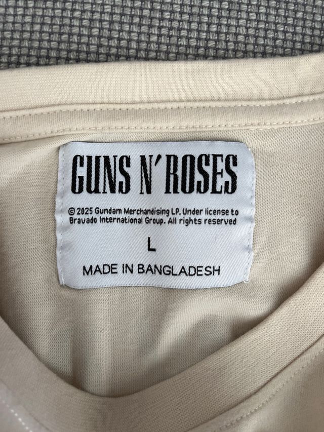 Camiseta Guns N' Roses reedición
