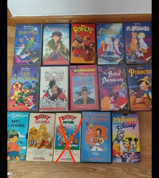 VHS infantiles clásicos Disney