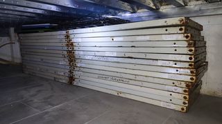 lote de 16 baldas metálicas 100x40 - Gris
