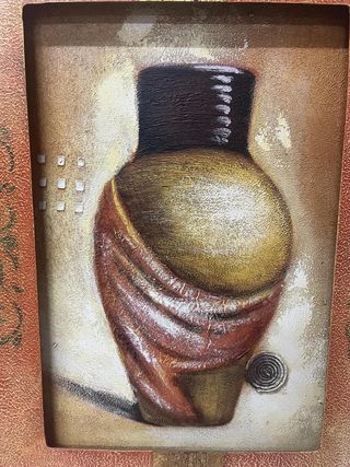 Cuadro jarrón - Lienzo madera