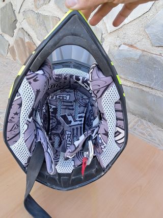Casco Just1 Motocross - Negro/Amarillo