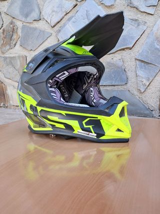 Casco Just1 Motocross - Negro/Amarillo