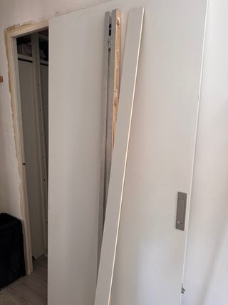 Puerta corredera blanca 203x93cm