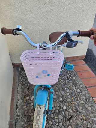Bicicleta niña 14" azul