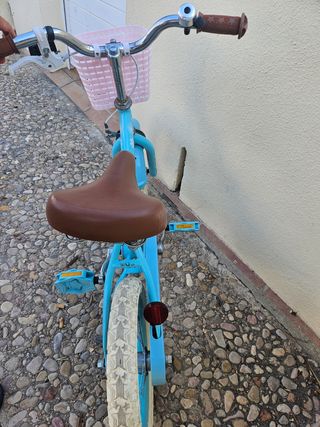 Bicicleta niña 14" azul