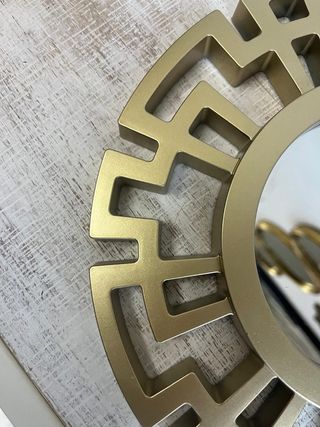 Espejo dorado estilo griego