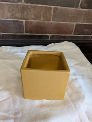 Vaso Ceramica Giallo 10x10cm