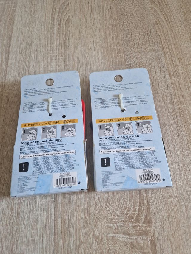 2 correas perro BPS azules 3 M de  largo.