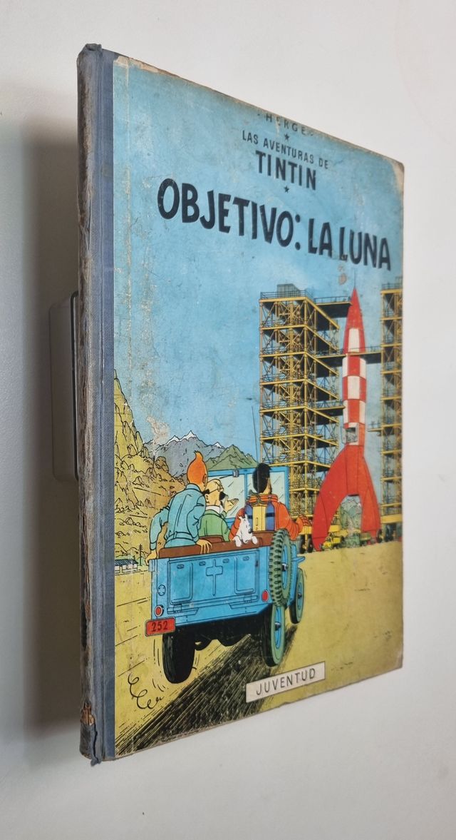 Objetivo la Luna - Tintin - Hergé - Lomo de Tela
