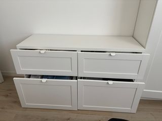 Cassettiera Ikea bianca 4 cassetti