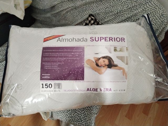 Almohada Aloe Vera 150cm - Blanca