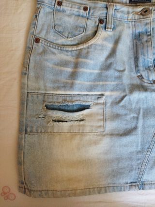Minigonna jeans vintage