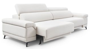 Sofá chaise longue KB blanco