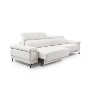 Sofá chaise longue KB blanco