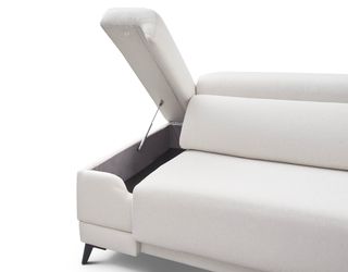 Sofá chaise longue KB blanco