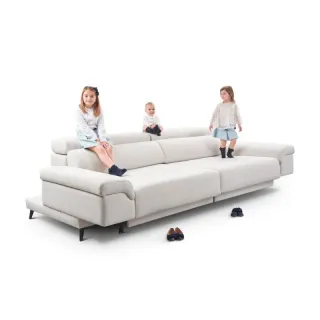 Sofá chaise longue KB blanco