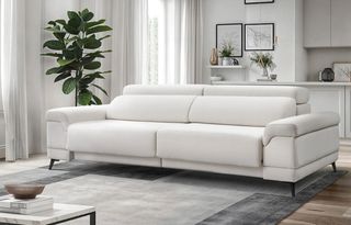 Sofá chaise longue KB blanco
