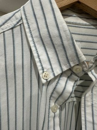 Camisa Zara blanca rayas