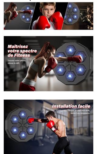 Boxe fitness: pannello musicale Bluetooth con guan