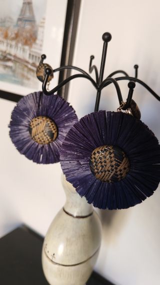 Orecchini pendenti viola - NUOVI