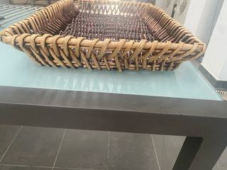 Cesta mimbre rectangular