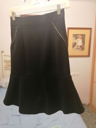 Falda negra Zara XS - mini