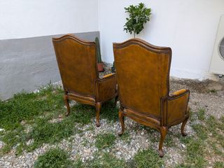 2 Sillones ingleses de cuero