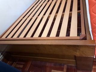 Cabecero cama castaño macizo