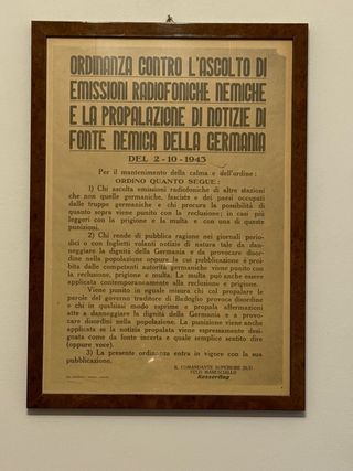 Ordinanza Kesserling contro ascolto radio 1943