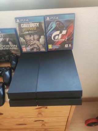 PS4 (PlayStation 4) - 3 mandos + juegos+cascos