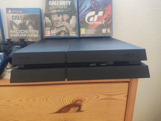 PS4 (PlayStation 4) - 3 mandos + juegos+cascos