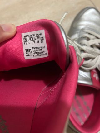 Zapatillas Adidas Plata Mujer