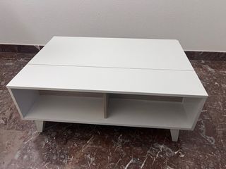 Mesa centro blanca - madera