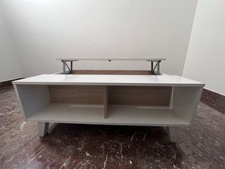 Mesa centro blanca - madera