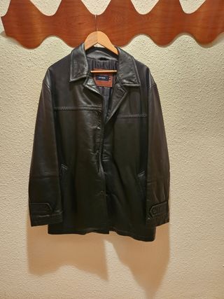Chaqueta piel CRISTEL negra