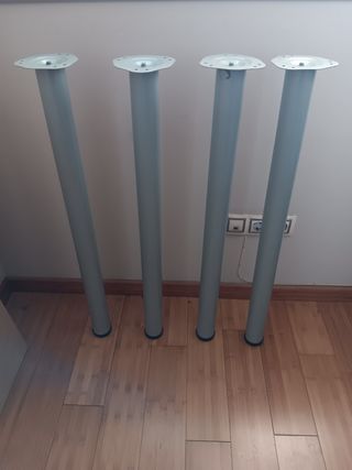 4 Patas Mesa Metal Gris