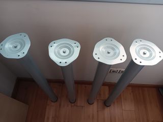 4 Patas Mesa Metal Gris