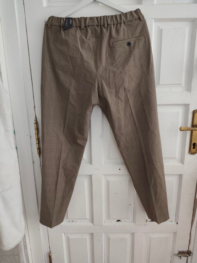 Pantalones hombre marrón - M