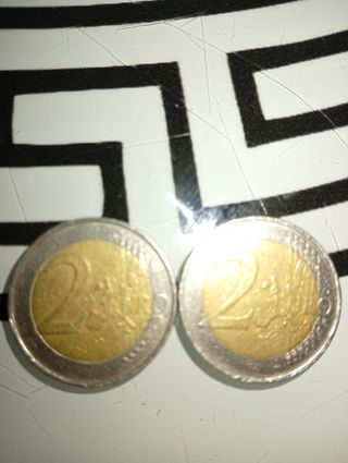 2 monedas 2€ Alemania águila error