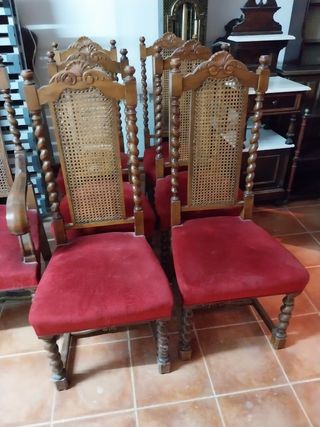 Sillas Comedor Madera - Rattan