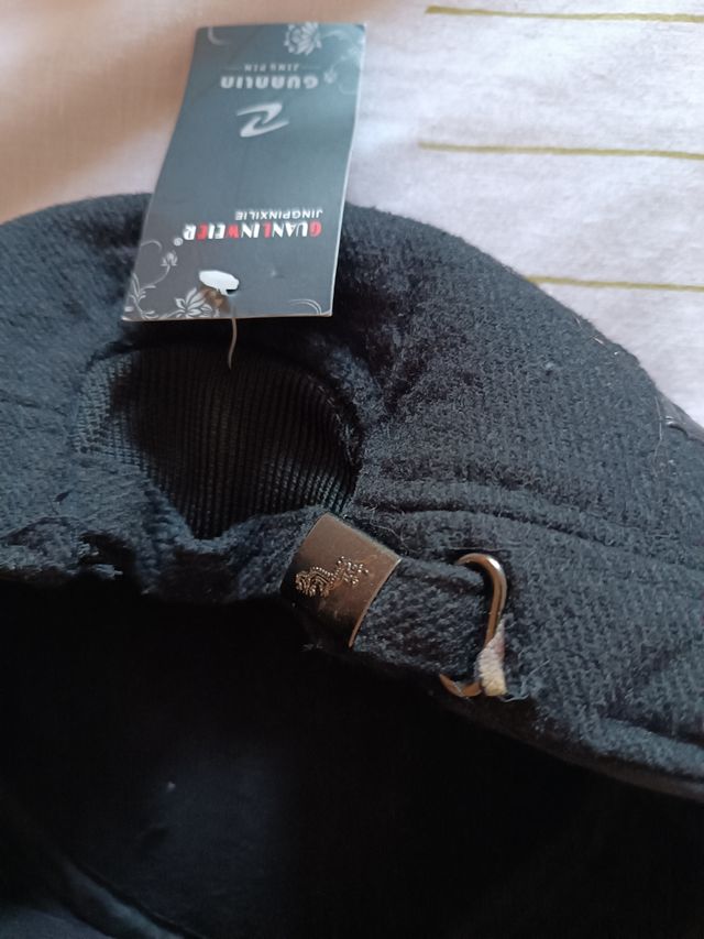 Gorra lana invierno negra