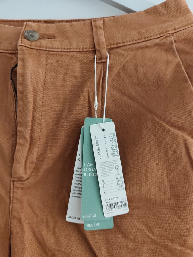 Pantalones marrón hombre