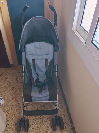 Carrito Maclaren Plegable Azul
