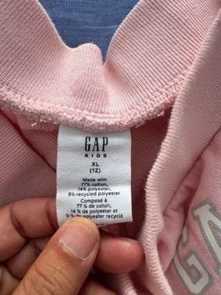 Pantalones deportivos Gap niña rosa