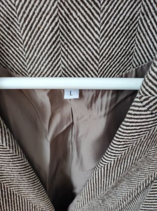 Chaleco invierno beige-marrón