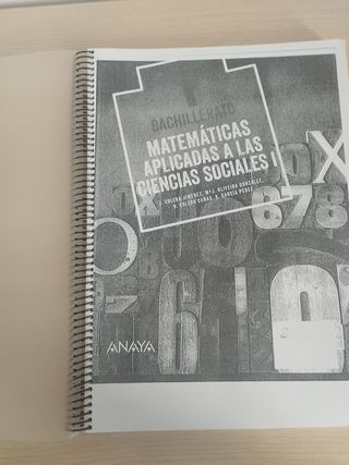 Libro matemáticas aplicadas 1 bachillerato anaya