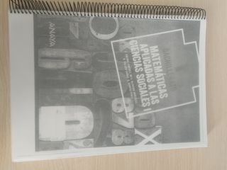Libro matemáticas aplicadas 1 bachillerato anaya
