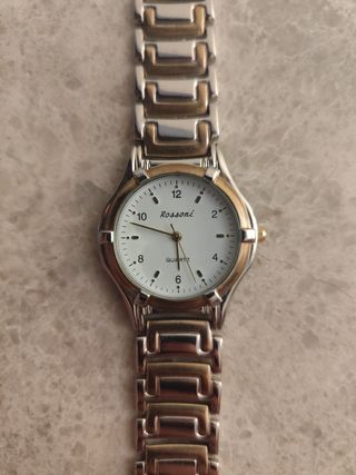 Reloj Rossoni dorado y plateado
