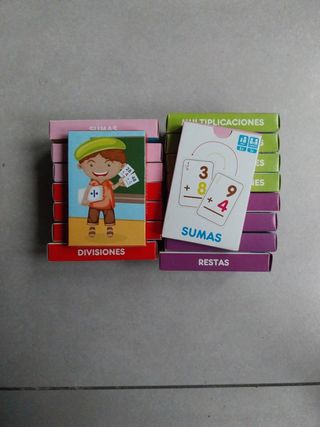 Lote cartas Sumar Restar Multiplicar y dividir