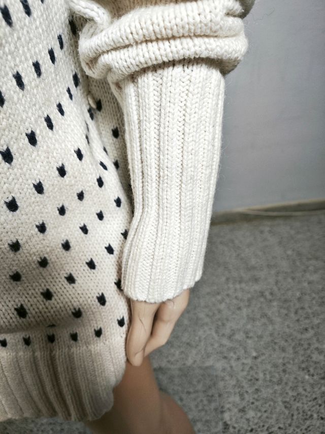 Cárdigan vintage H&M L.O.G.G. estampado nórdico XL